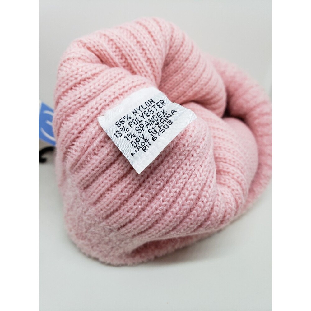 RELATIVITY Beanie Petal Pink One Size Ski Cap Pastel Womens Hat New with Tags - Picture 4 of 8